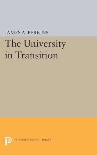 The University In Transition James Alfred Perkins