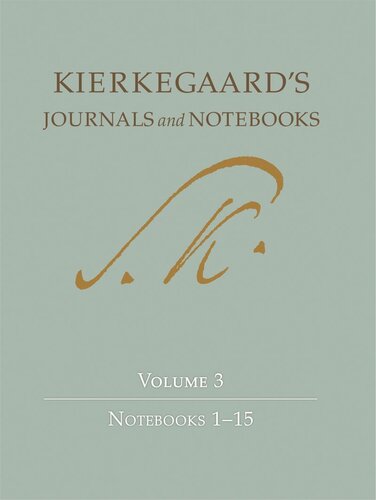 Kierkegaards Journals And Notebooks Volume 3 Notebooks 115