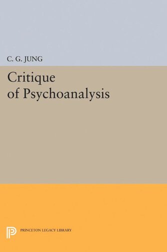 Critique Of Psychoanalysis C G Jung