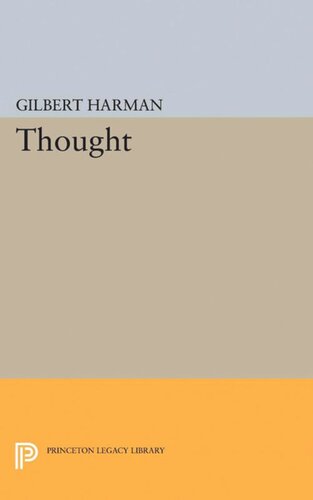 Thought Gilbert H Harman