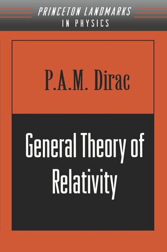 General Theory Of Relativity P Am Dirac