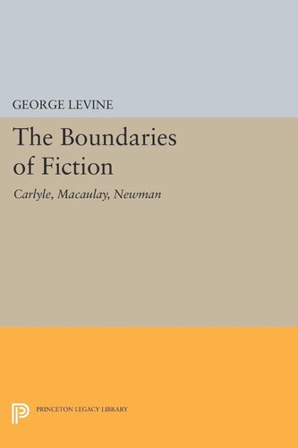 Boundaries Of Fiction George Levine