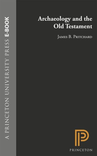 Archaeology And The Old Testament Course Book James B Pritchard