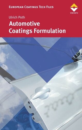 Automotive Coatings Formulation Ulrich Poth