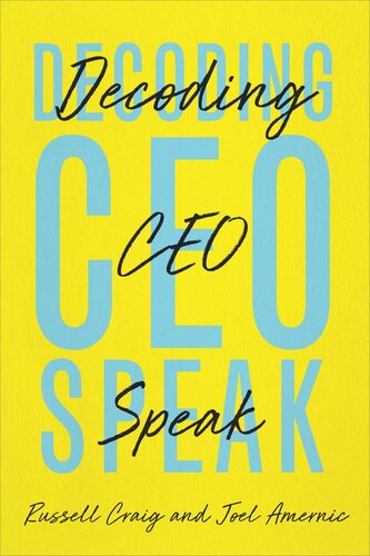 Decoding Ceospeak Russell Craig Joel Amernic