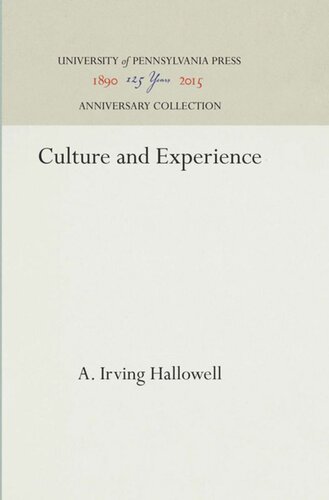 Culture And Experience Reprint 2016 A Irving Hallowell