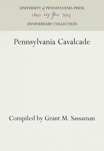 Pennsylvania Cavalcade Reprint 2016 Grant M Sassaman