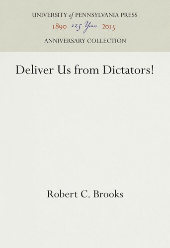 Deliver Us From Dictators Robert C Brooks