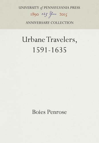 Urbane Travelers 15911635 Reprint 2016 Boies Penrose