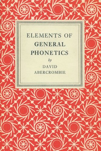 Elements Of General Phonetics David Abercrombie