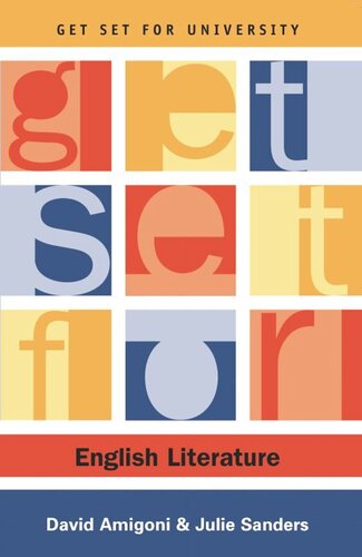 Get Set For English Literature David Amigoni Julie Sanders