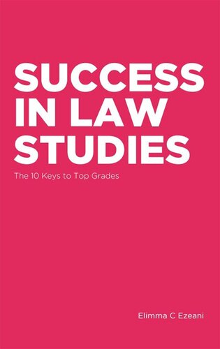 Success In Law Studies Elimma Ezeani