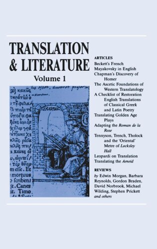 Translation And Literature 1 Stuart Gillespie