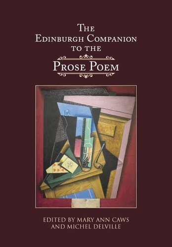 The Edinburgh Companion To The Prose Poem Mary Ann Caws Michel Delville