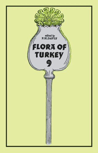 Flora Of Turkey Volume 9 Peter Davis