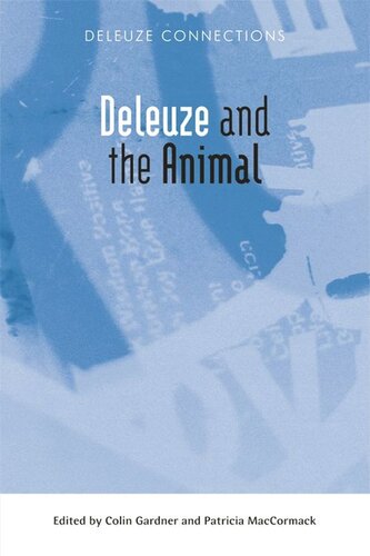 Deleuze And The Animal Colin Gardner Patricia Maccormack