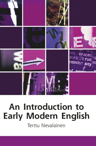 An Introduction To Early Modern English Terttu Nevalainen