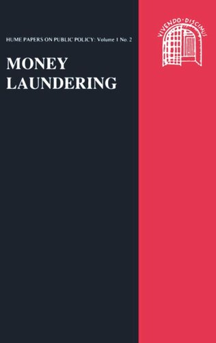 Money Laundering Hume Papers On Public Policy 12 Hector Macqueen