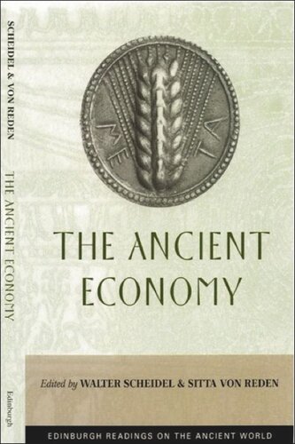The Ancient Economy Walter Scheidel Sitta Von Reden