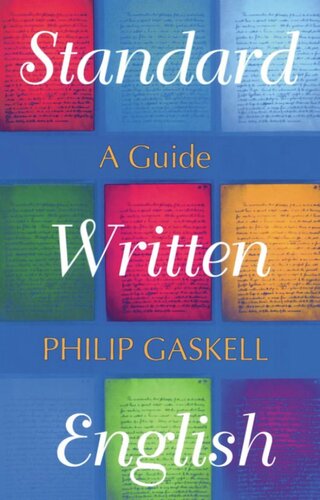Standard Written English A Guide Philip Gaskell