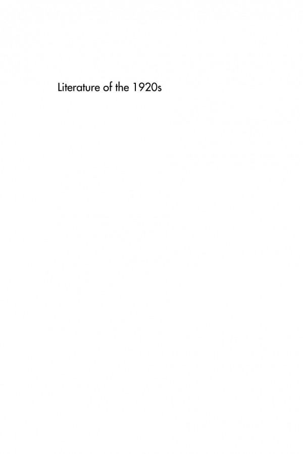 Literature Of The 1920s Writers Among The Ruins Volume 3 Chris Baldick