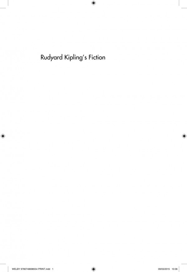Rudyard Kiplings Fiction Mapping Psychic Spaces Lizzy Welby