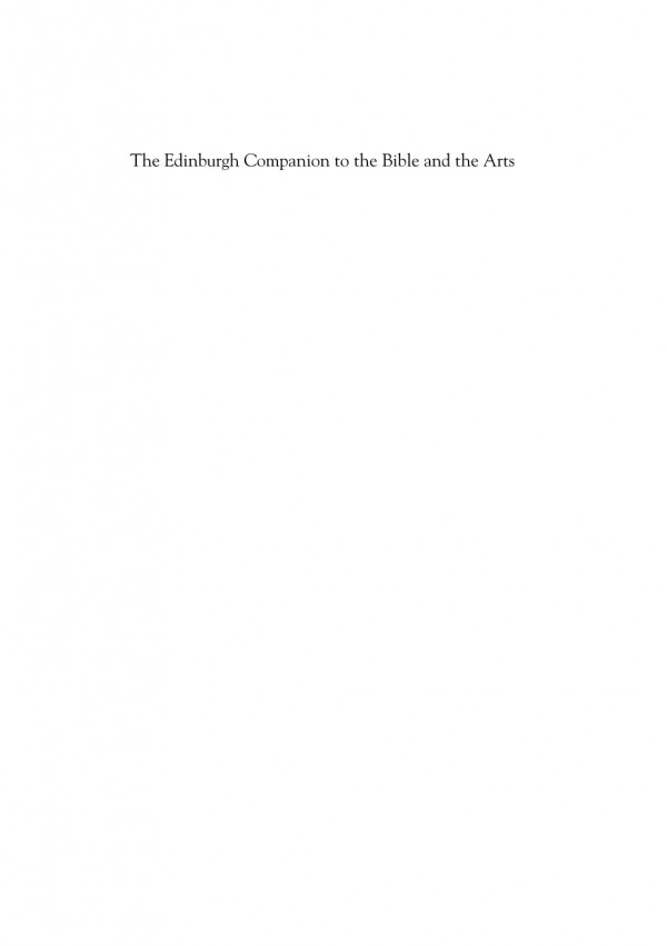 The Edinburgh Companion To The Bible And The Arts Stephen Prickett