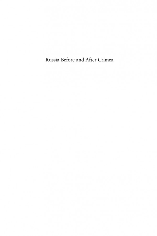 Russia Before And After Crimea Nationalism And Identity 201017 Pl Kolst Helge Blakkisrud