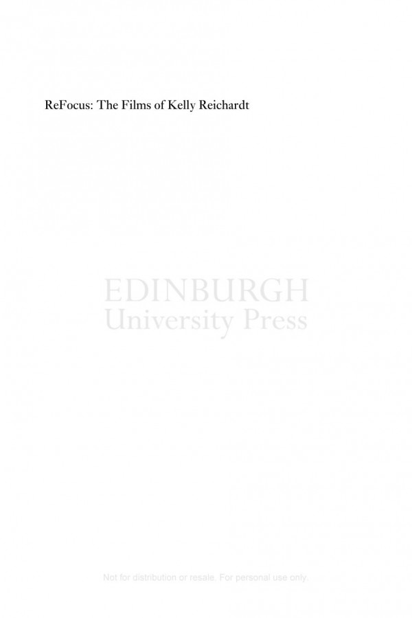 Refocus The Films Of Kelly Reichardt E Dawn Hall