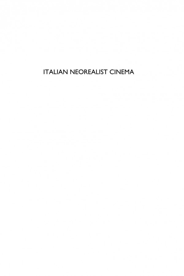 Italian Neorealist Cinema Torunn Haaland