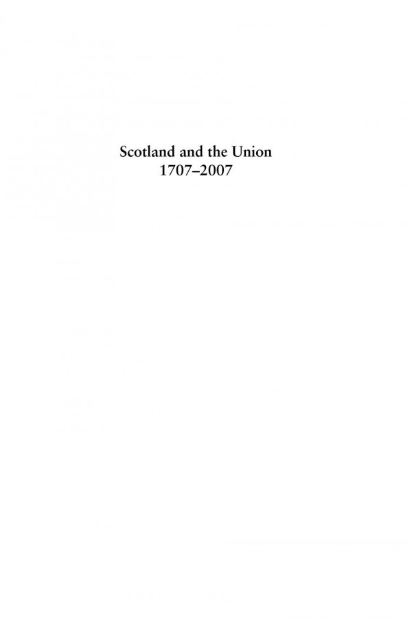 Scotland And The Union 17072007 Tom M Devine