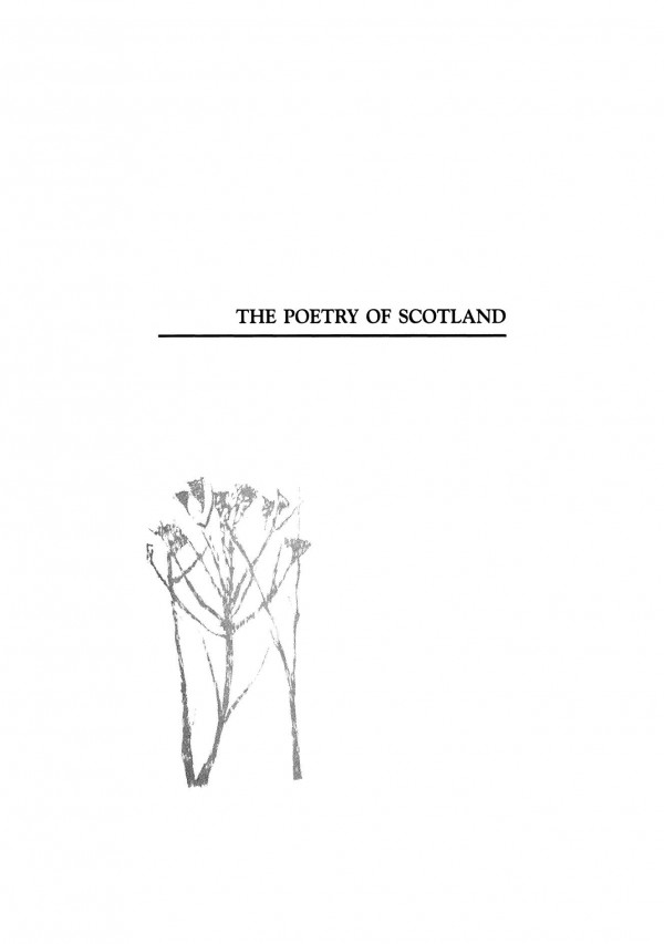 The Poetry Of Scotland Gaelic Scots English 13801980 Roderick Watson Ed