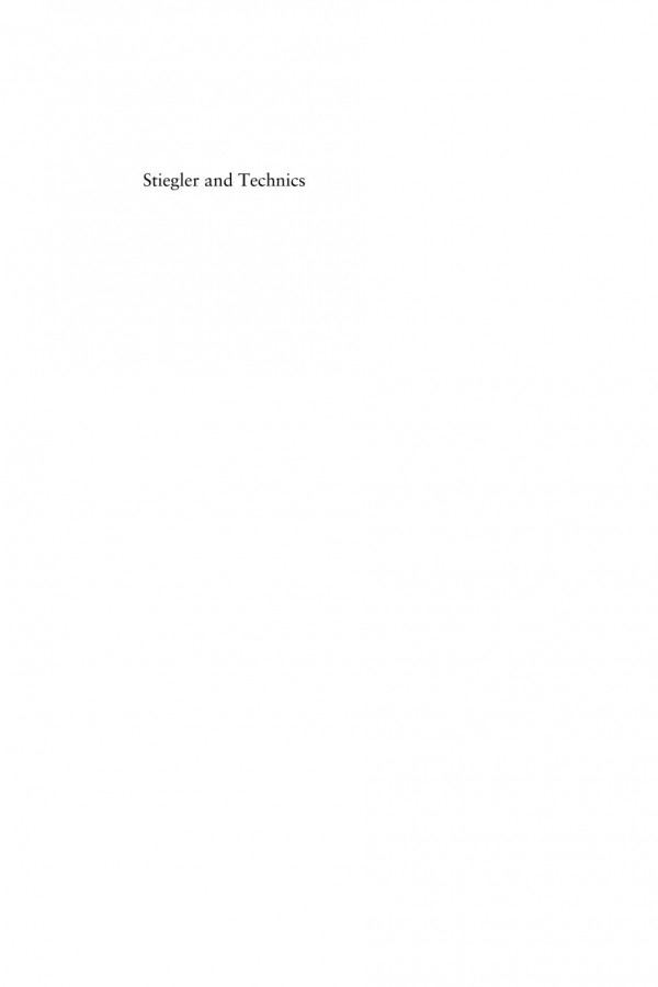 Stiegler And Technics Christina Howells Gerald Moore