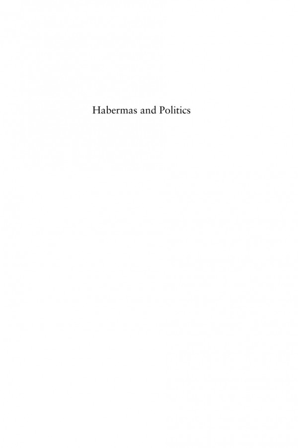 Habermas And Politics A Critical Introduction Matheson Russell
