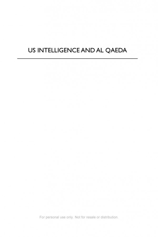 Us Intelligence And Al Qaeda Analysis By Contrasting Narratives Peter De Werd