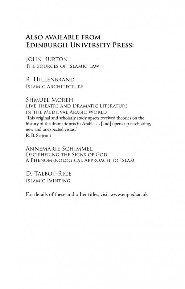 Islamic Creeds William Montgomery Watt
