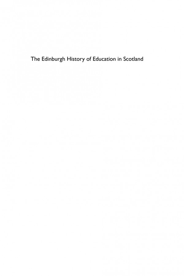 The Edinburgh History Of Education In Scotland Robert Anderson Mark Freeman Lindsay Paterson