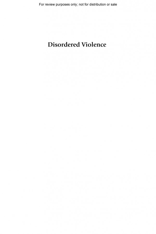 Disordered Violence How Gender Race And Heteronormativity Structure Terrorism Caron Gentry