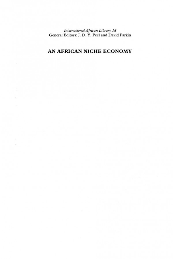 An African Niche Economy Farming To Feed Ibadan Jane L Guyer