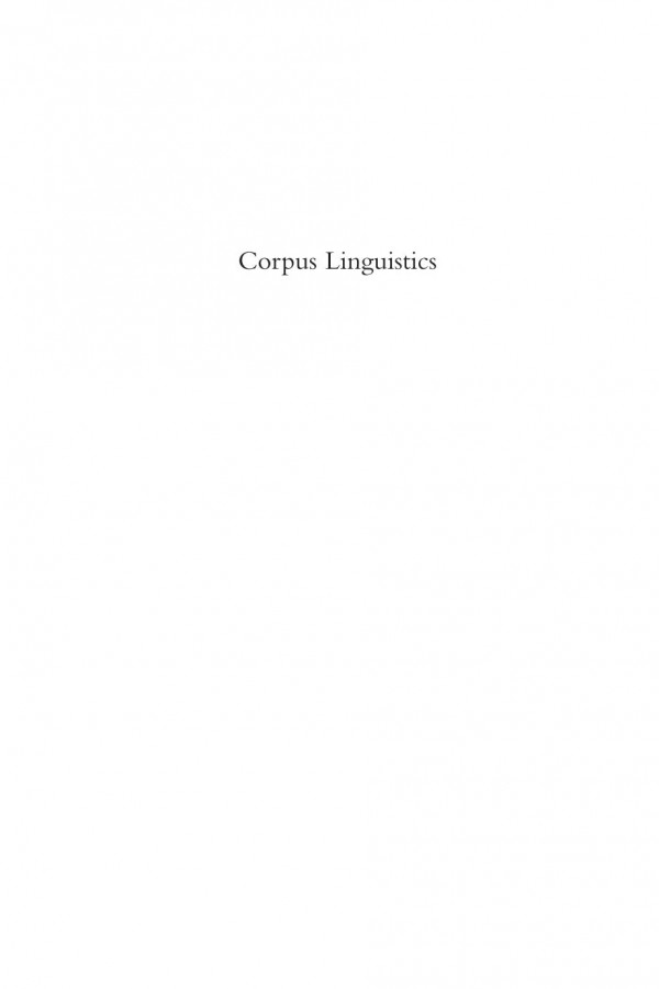 Corpus Linguistics Tony Mcenery Andrew Wilson