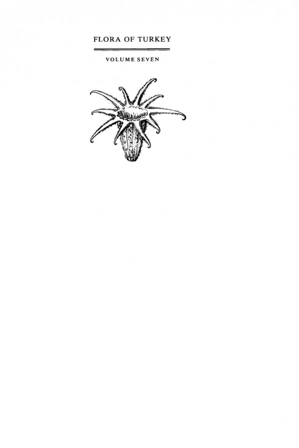 Flora Of Turkey Volume 7 Peter Davis