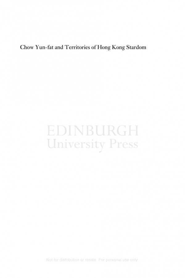 Chow Yunfat And Territories Of Hong Kong Stardom Lin Feng