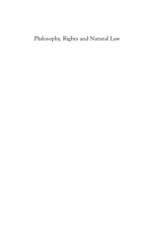 Philosophy Rights And Natural Law Essays In Honour Of Knud Haakonssen Ian Hunter Richard Whatmore