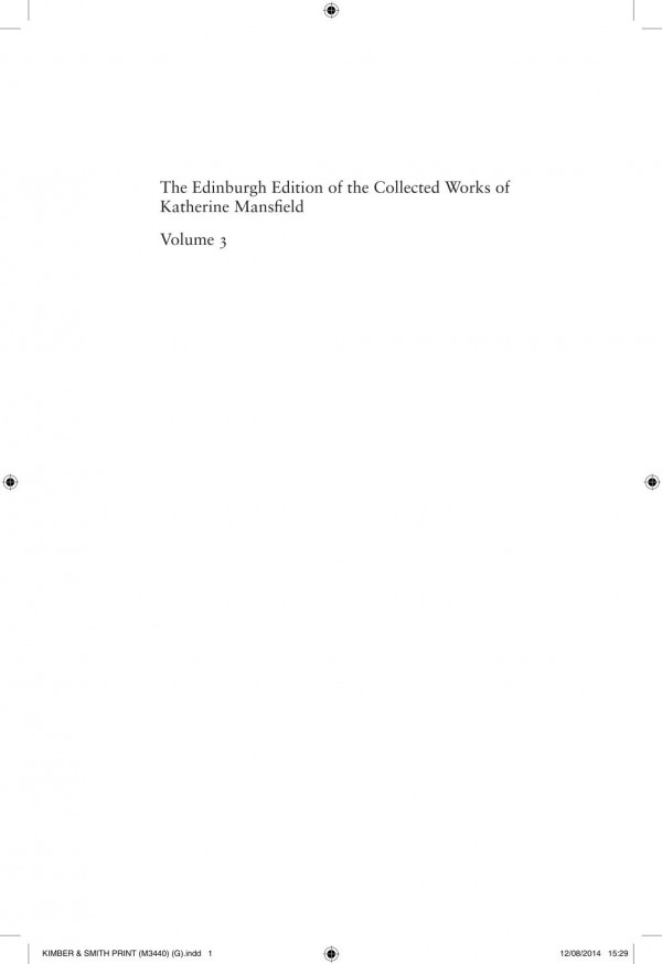 The Poetry And Critical Writings Of Katherine Mansfield Gerri Kimber Angela Smith Anna Plumridge