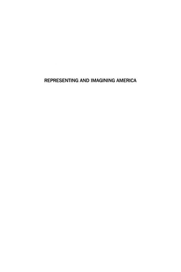 Representing And Imagining America Philip John Davies