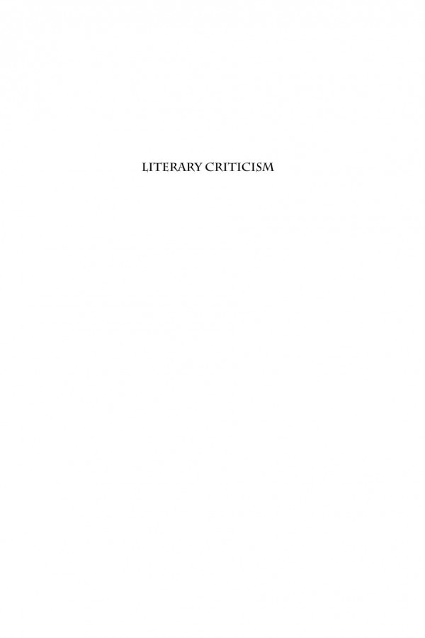 Literary Criticism A New History Gary Day