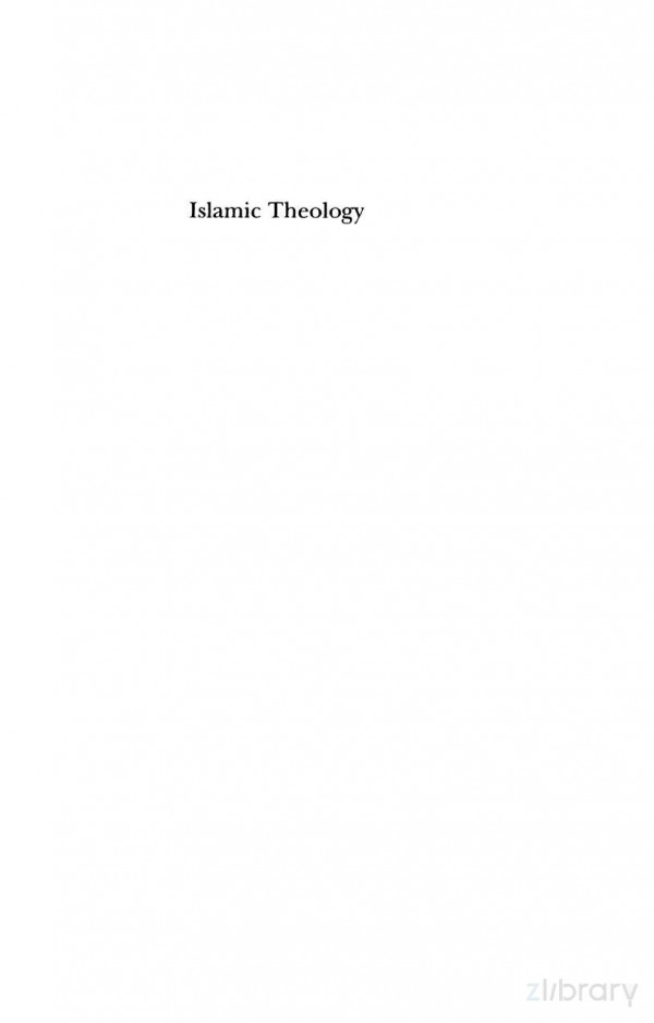 Islamic Theology Traditionalism And Rationalism Binyamin Abrahamov