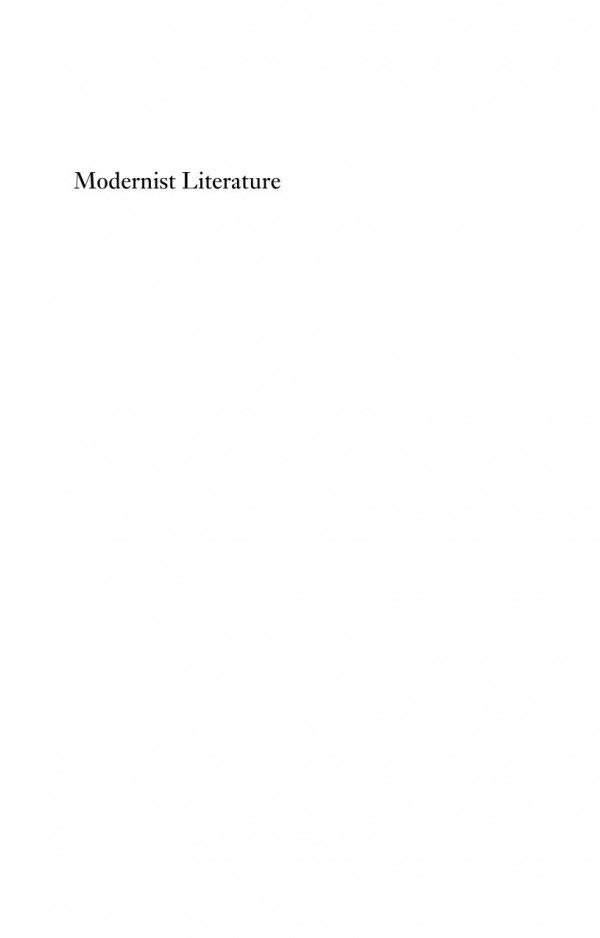Modernist Literature Rachel Potter