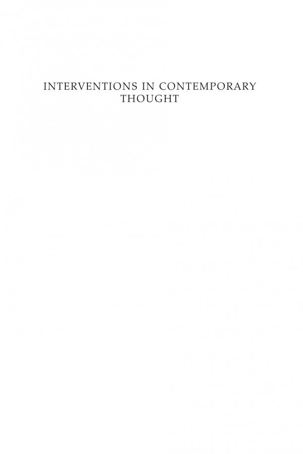 Interventions In Contemporary Thought History Politics Aesthetics Gabriel Rockhill