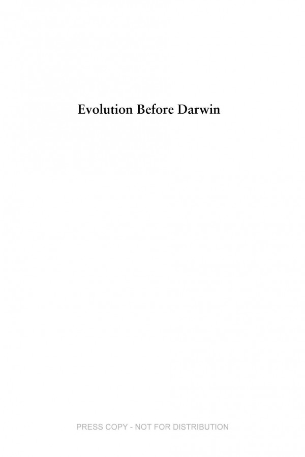 Evolution Before Darwin Theories Of The Transmutation Of Species In Edinburgh 18041834 Bill Jenkins